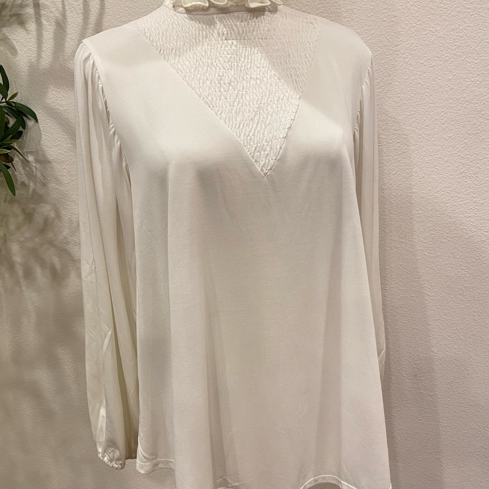 Elegant White Women's Top